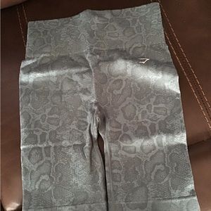 Uboy, s green animal print shorts